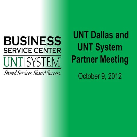 Dallas SYS Partner Meeting 10-09-12