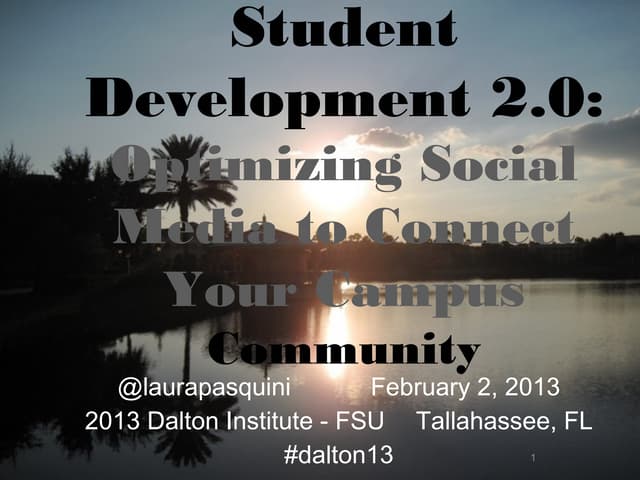 #Dalton13 Student Development 2.0