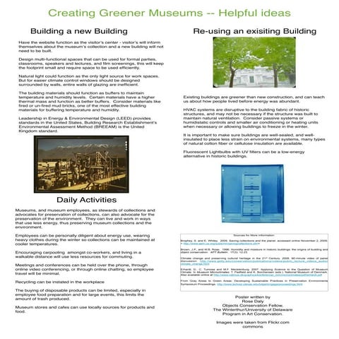 Greener Museums