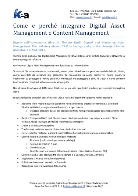 Come e perché integrare Digital Asset Management e Content Management