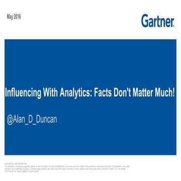 DAMA Webinar: Influencing with Data – Facts Don’t Matter Much!