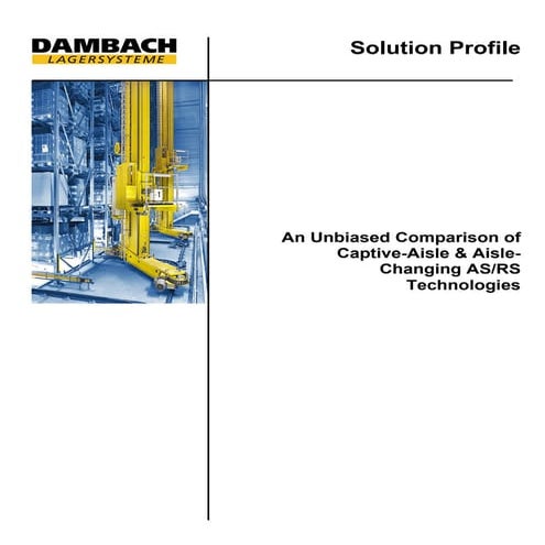 Dambach aisle changing whitepaper