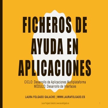 Ficheros de ayuda en aplicaciones