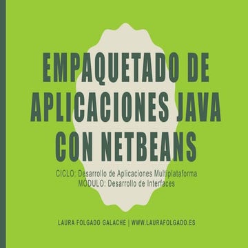 Empaquetado de aplicaciones Java con Netbeans
