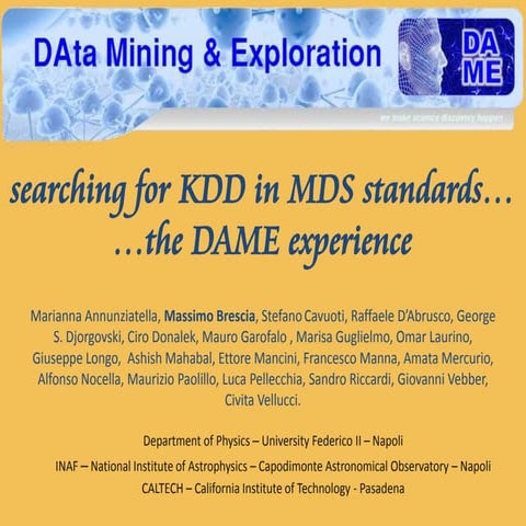 Dame ivoa interop_brescia_naples2011