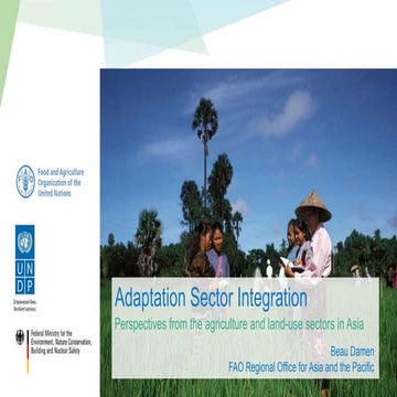 Adaptation Sector Integration: Perspectives from the agriculture and land-use...