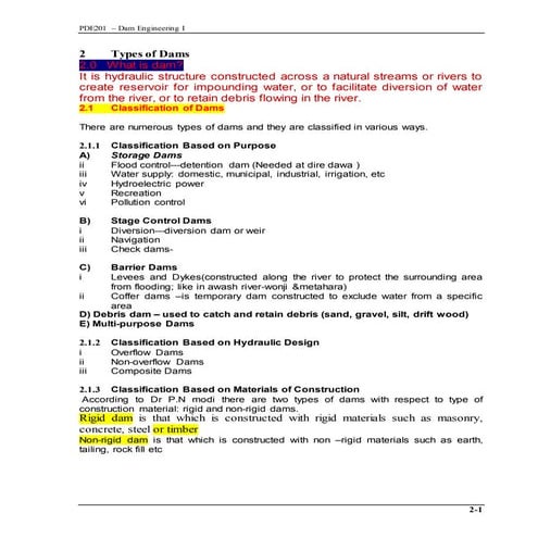 Dam engineering i 2