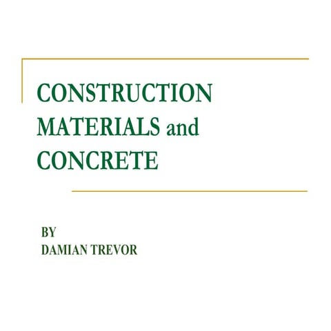 BT 1: Concrete and Admixtures | PDF