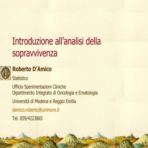 Introduzione all'analisi della sopravvivenza
