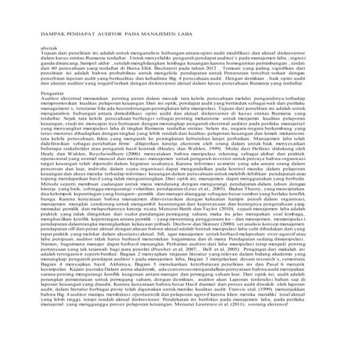 Manajemen laba | DOC