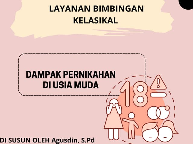 Dampak pernikahan di usia muda dan bahayanya