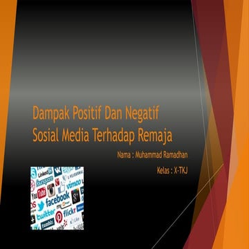 Dampak positif dan negatif sosial media terhadap remaja