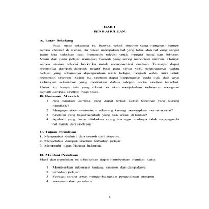 Dampak sinetron bagi siswa