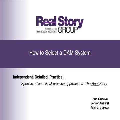 How to Select a DAM System