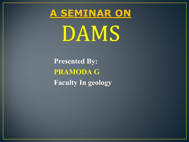 Dams 