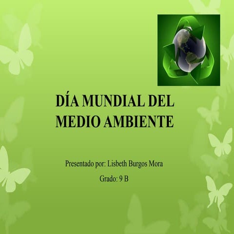 Día mundial del medio ambiente