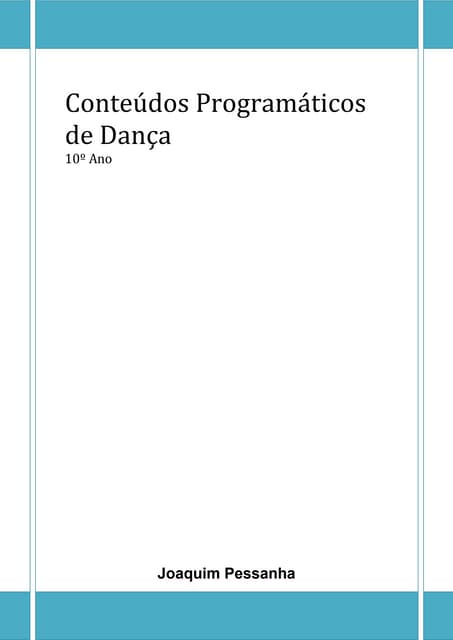 Dança   conteúdos conceptuais