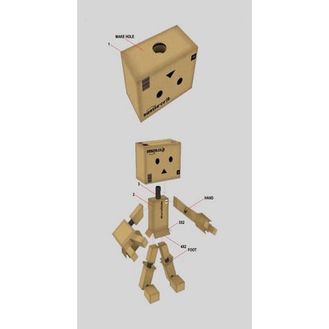 Danbo papercraft ECO Blank 8 cm. | PDF