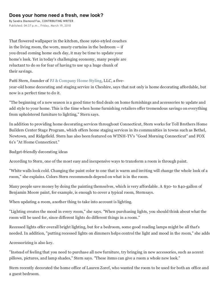 Danbury News Times Does Your Home Copy And Text