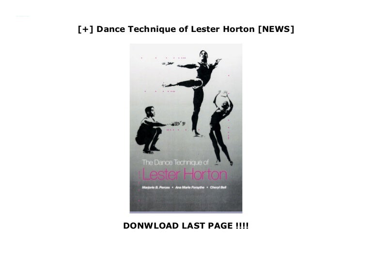 Dance Technique of Lester Horton [NEWS]