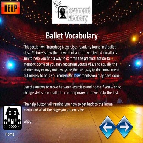 Ballet Vocabulary