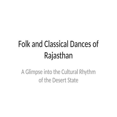 Dances of Rajasthan state  Presentation.pptx