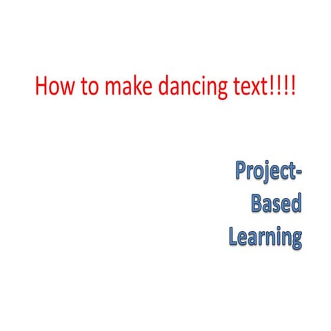 Dancing letters | PPTX