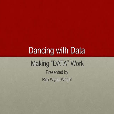 Program ID #48: Dancing with Data