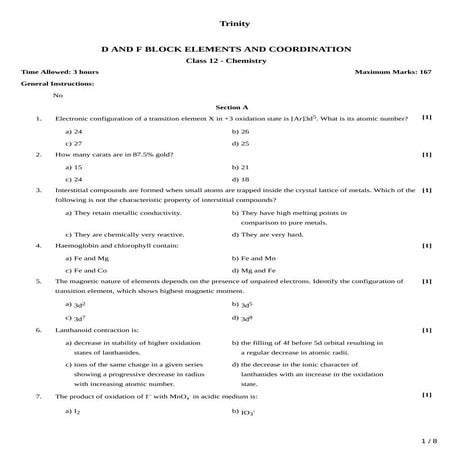 d and f , coordination compounds questions .pdf