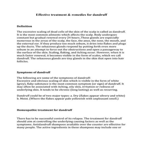 Effective treatment for dandruff  in Mindheal Homeopathy clinic ,Chembur, Mum...