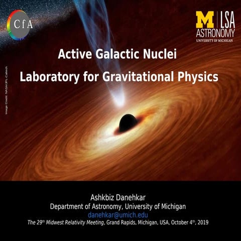 Active Galactic Nuclei: Laboratory for Gravitational Physics