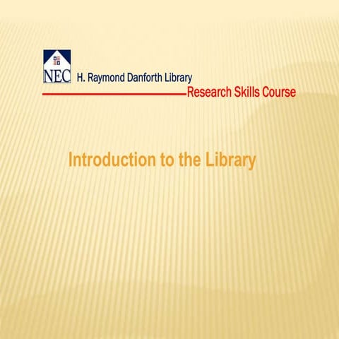 Danforth librarytour | PDF
