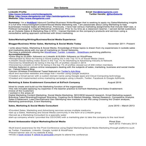Marketing Resume Digital Marketing/Social Media Marketing/Content Marketing/P...