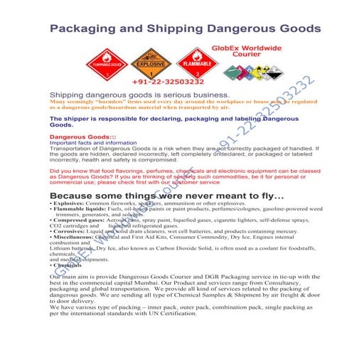 Dangerous Goods