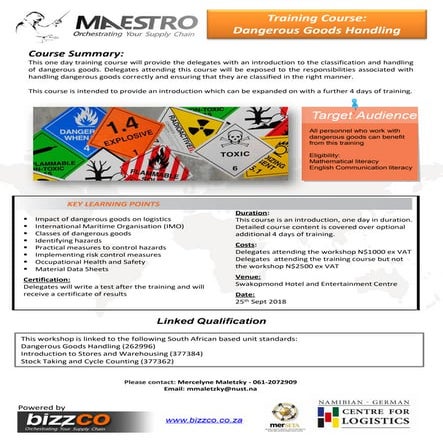 Guide to dangerous goods handling while shipping | PPTX