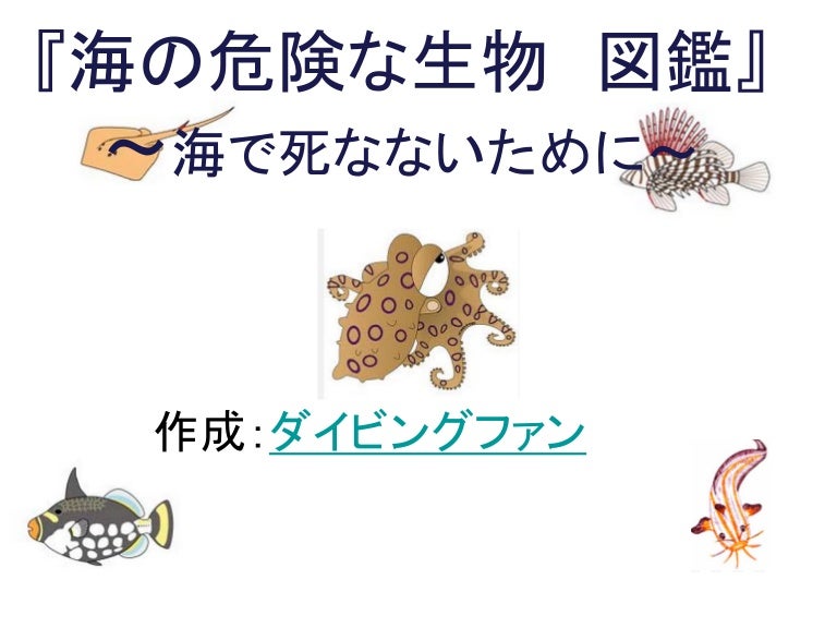 ダイビング 危険な海の生物 Dangerous Sea Creature