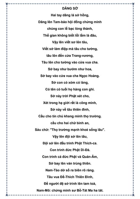 Bài Khấn Dâng Sớ - Hướng Dẫn Chi Tiết và Lưu Ý Quan Trọng