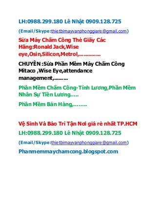 Thay Khoi Mat Doc May Cham Cong Tai Quan 1