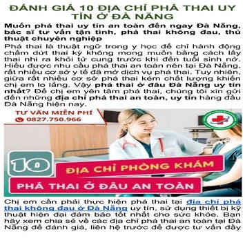 CƠ SỞ Y TẾ CHUYÊN SẢN PHỤ KHOA CHẤT LƯỢNG CAO TẠI QUẬN HẢI CHÂU