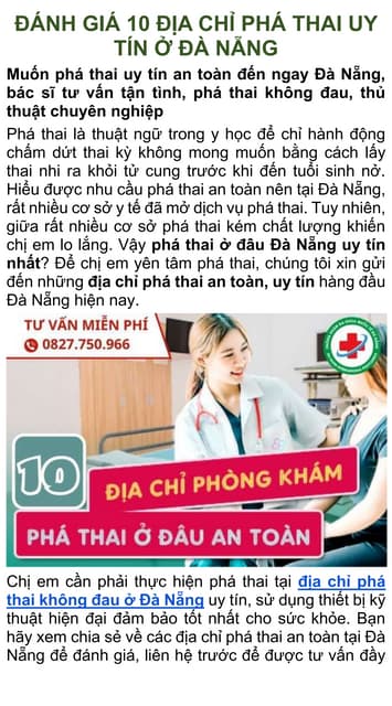 CƠ SỞ Y TẾ CHUYÊN SẢN PHỤ KHOA CHẤT LƯỢNG CAO TẠI QUẬN HẢI CHÂU