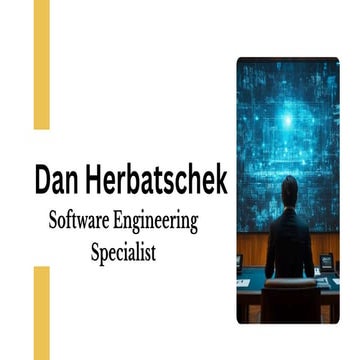 Dan Herbatschek - Software Engineering Specialist | PDF