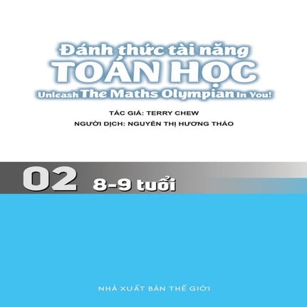Đánh thức tài năng toán học - Quyển 2 (8-9 tuổi) | Sách toán song ngữ