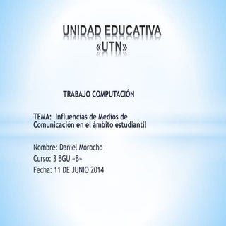 INFLUENCIAS EN LA SOCIEDAD 