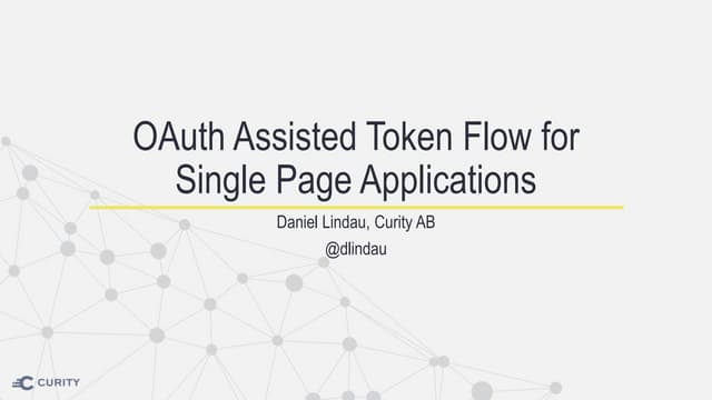 OAuth Assisted Token Flow for Single Page Applications