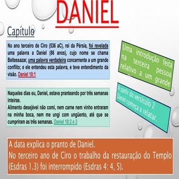 Daniel 10 e 11 | PPTX