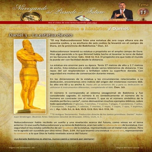 Daniel 3   la estatua de oro