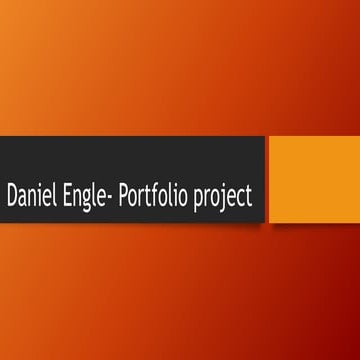 Daniel Engle presentations