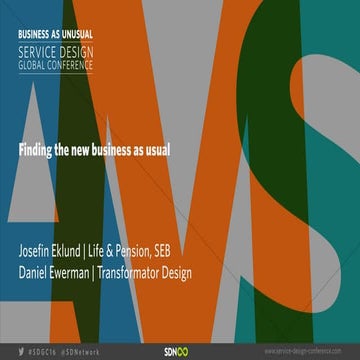 Daniel Ewerman & Josefine Eklund - Presentation SEB & TransformatorDesign
