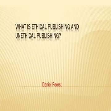 Publication Ethics Definition Introduction and Importance | PPTX