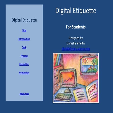 Digital Etiquette Webquest